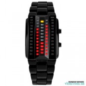 Чоловічий бінарний LED годинник  Skmei 1013