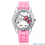 Для дитини кварцові годинники Hello Kitty з бантиком для дівчинки
