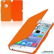 Чохол помаранчевий flip на Iphone 6 plus