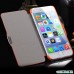 Чохол помаранчевий flip на Iphone 6 plus