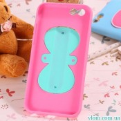 Чохол рожева метелик з підставкою на Iphone 6/6s