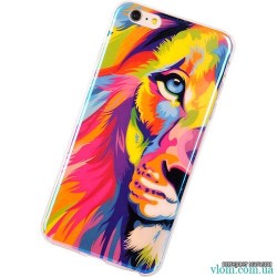 Чохол барвистий лев на Iphone 6/6s Чохол барвистий лев на Iphone 6/6s