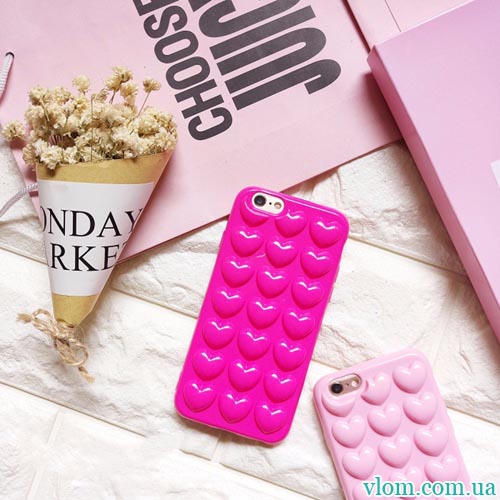 Чохол 3D серце на Iphone 6 plus Чохол 3D серце на Iphone 6 plus