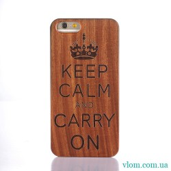 Чохол Дерев'яний Keep Calm на Iphone 6/6s; Чохол Дерев'яний Keep Calm на Iphone 6/6s;