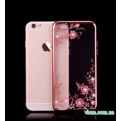 Чохол чохол з рожевими стразами на Iphone 7/8