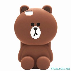 Чохол коричневий ведмедик у Iphone 7/8 PLUS Чохол коричневий ведмедик у Iphone 7/8 PLUS