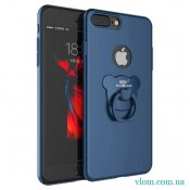 Чохол ведмедик з кільцем на Iphone 7/8
