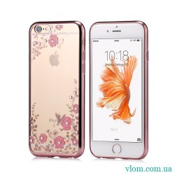 Чохол рожевий зі стразами на Iphone 7/8 PLUS Чохол рожевий зі стразами на Iphone 7/8 PLUS