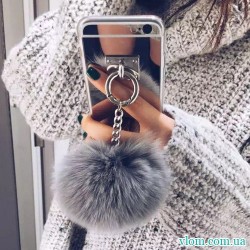 Чохол дзеркальний з хутром на Iphone 7/8 Чохол дзеркальний з хутром на Iphone 7/8