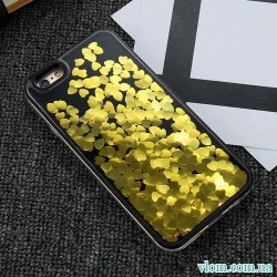 Чохол золоті Серця рідина на Iphone 6/6s plus Чохол золоті Серця рідина на Iphone 6/6s plus